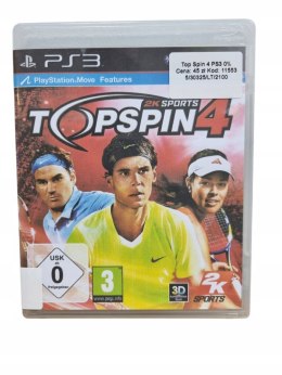 2K SPORTS TOPSPIN4 Playstation 3 PS3 Używana