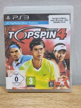 2K SPORTS TOPSPIN4 Playstation 3 PS3 Używana