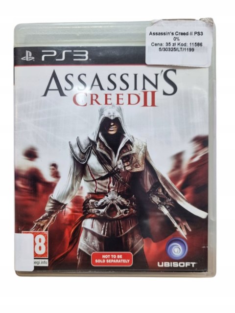 ASSASSIN'S CREED 2 Playstation 3 PS3 Używana ASSASSIN'S CREED 2 Playstation 3 PS3 Używana