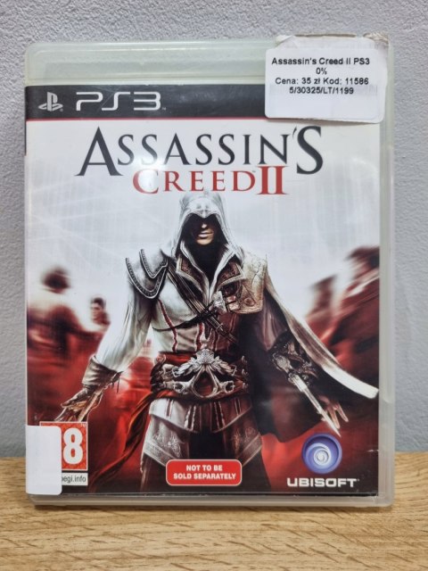 ASSASSIN'S CREED 2 Playstation 3 PS3 Używana ASSASSIN'S CREED 2 Playstation 3 PS3 Używana