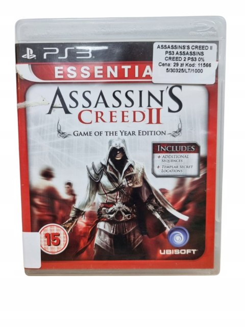 Assassin's Creed II Game of The Year Playstation 3 PS3 Używana Assassin's Creed II Game of The Year Playstation 3 PS3 Używana
