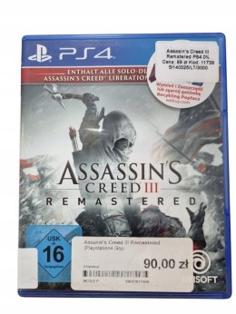 Assassin's Creed III & Liberation Remastered Playstation 4 PS4 Używana