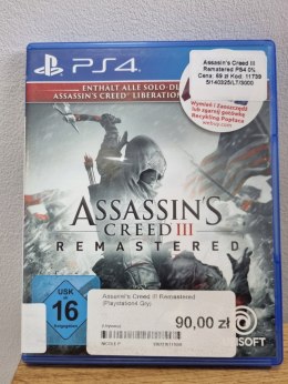 Assassin's Creed III & Liberation Remastered Playstation 4 PS4 Używana