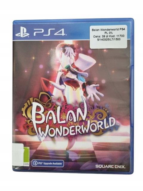 Balan Wonderworld Playstation 4 PS4 Używana Balan Wonderworld Playstation 4 PS4 Używana
