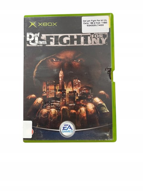 DEF JAM FIGHT FOR NY Xbox Classic Używana DEF JAM FIGHT FOR NY Xbox Classic Używana