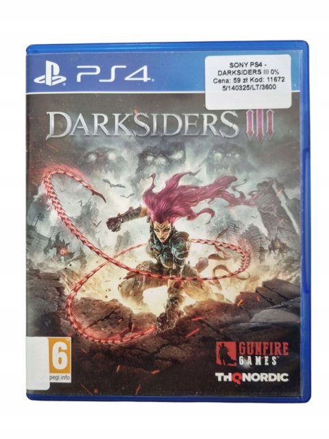 Darksiders III Playstation 4 PS4 Używana