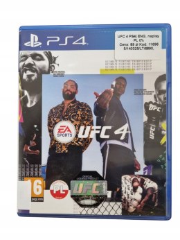EA Sports UFC 4 Playstation 4 PS4 Używana