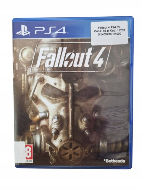 FALLOUT 4 Playstation 4 PS4 Używana FALLOUT 4 Playstation 4 PS4 Używana