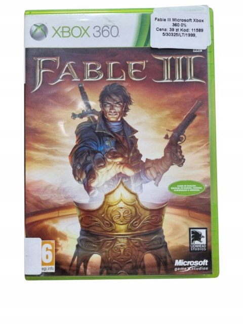 Fable III Xbox 360 Używana