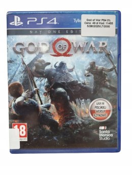 GOD OF WAR PS4 Playstation 4 Używana