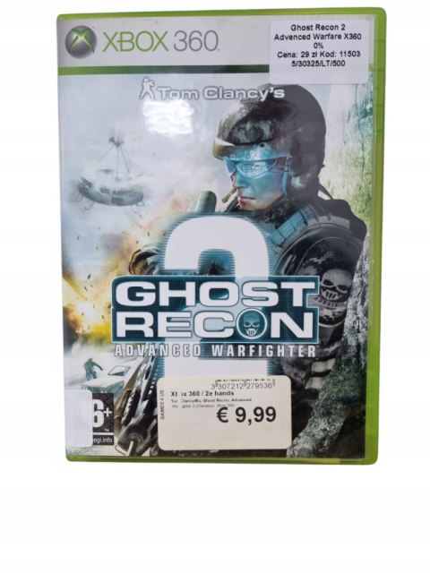 Ghost Recon Advanced Warfighter 2 Xbox 360 Używana