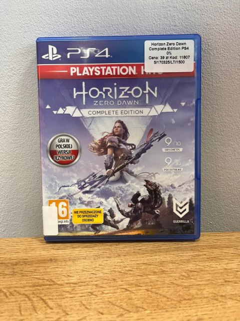HORIZON ZERO DAWN COMPLETE EDITION Playstation 4 PS4 Używana HORIZON ZERO DAWN COMPLETE EDITION Playstation 4 PS4 Używana