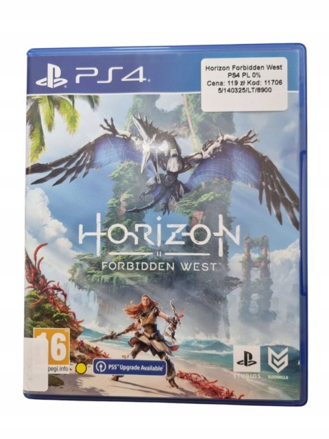 Horizon Forbidden West Playstation 4 PS4 Używana Horizon Forbidden West Playstation 4 PS4 Używana