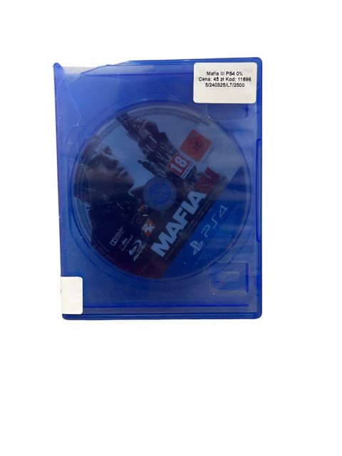Mafia III Playstation 4 PS4 Używana Mafia III Playstation 4 PS4 Używana