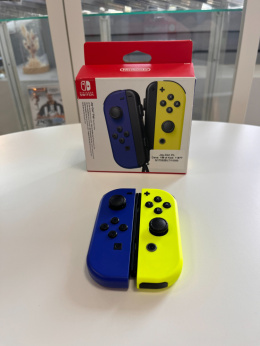 Nintendo Switch Joy-Con niebieski\neonowy żółty (blue/neon yellow) | z pudełkiem | Używane