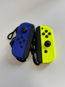 Nintendo Switch Joy-Con niebieski\neonowy żółty (blue/neon yellow) | z pudełkiem | Używane