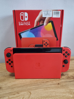 Nintendo Switch OLED Mario Edition + Karta pamięci 128 GB | W pudełku | Używany
