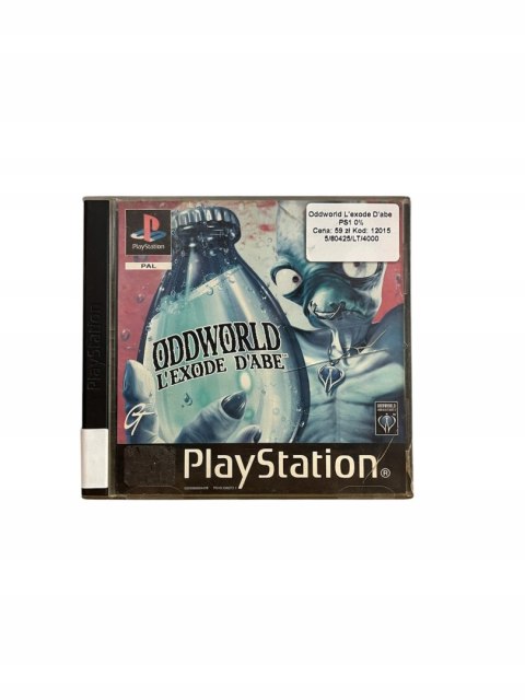 Oddworld: L'Exode D'Abe (Abe's Exoddus) Playstation 1 PS1 Używana Oddworld: L'Exode D'Abe (Abe's Exoddus) Playstation 1 PS1 Używana