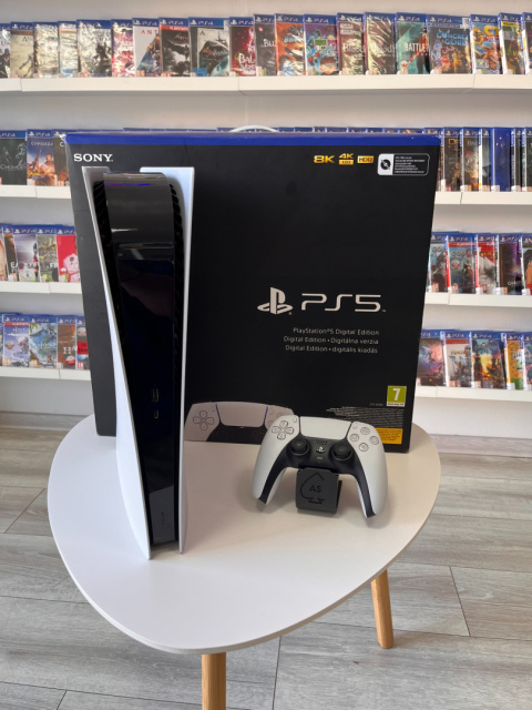 Playstation 5 Fat Digital Edition + Oryginalny Pad DualSense | Używana Playstation 5 Fat Digital Edition + Oryginalny Pad DualSense | Używana