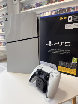 Playstation 5 Slim Digital Edition + Oryginalny Pad DualSense | Używana | z pudełkiem