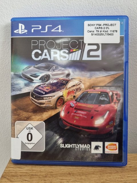 Project CARS 2 Playstation 4 PS4 Używana Project CARS 2 Playstation 4 PS4 Używana