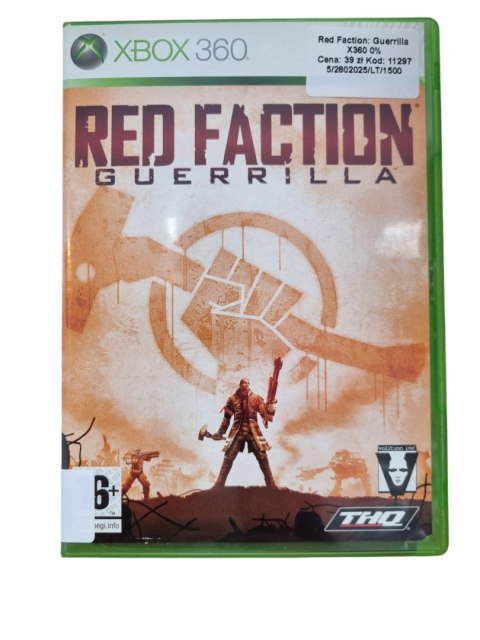 RED FACTION GUERRILLA Xbox 360 Używana