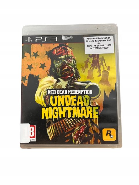 Red Dead Redemption: Undead Nightmare Playstation 3 PS3 Używana