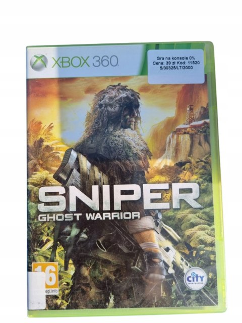 Sniper: Ghost Warrior Microsoft Xbox 360 Używana