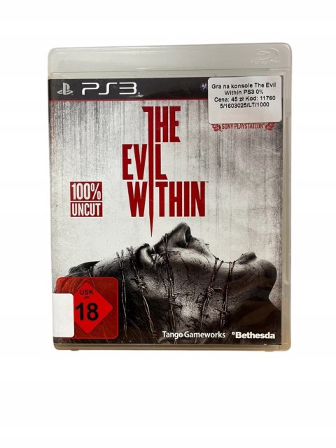 THE EVIL WITHIN Playstation 3 PS3 Używana
