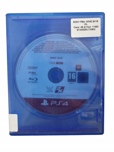 WWE 2K18 Playstation 4 PS4 Używana WWE 2K18 Playstation 4 PS4 Używana