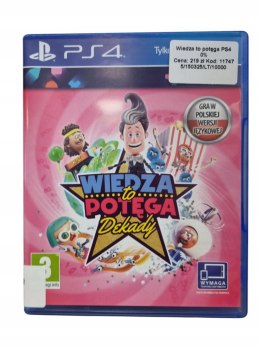 Wiedza to Potęga: Dekady Playstation 4 PS4 Używana