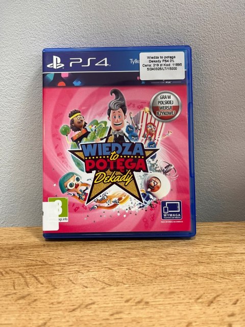 Wiedza to Potęga Dekady Playstation 4 PS4 Używana Wiedza to Potęga Dekady Playstation 4 PS4 Używana