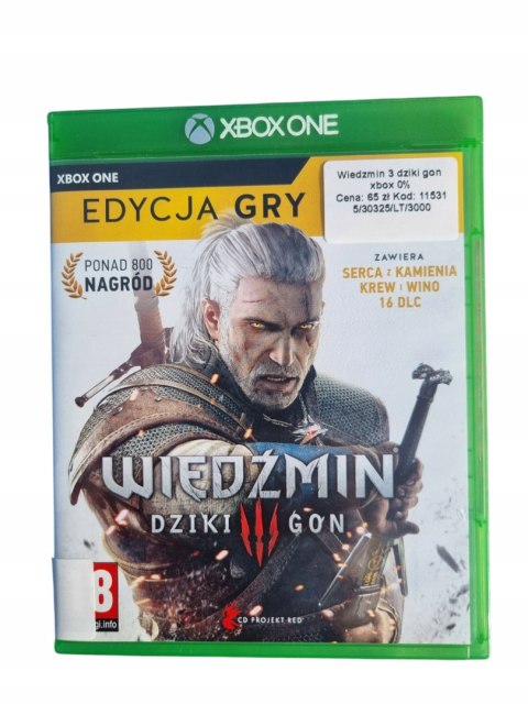 Wiedźmin 3: Dziki Gon GOTY Xbox One Używana