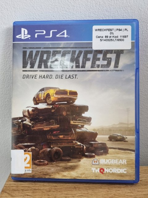 Wreckfest Playstation 4 PS4 Używana Wreckfest Playstation 4 PS4 Używana