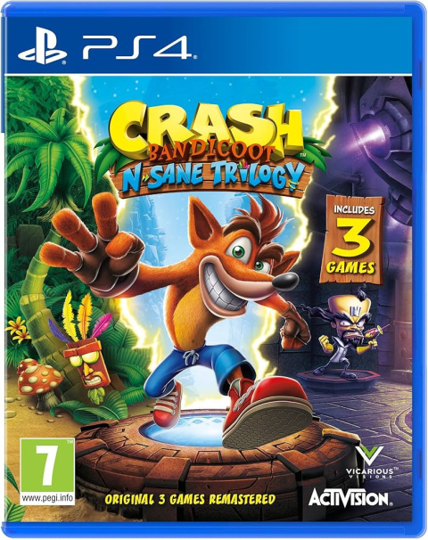 Crash Bandicoot N'Sane Trilogy Playstation 4 PS4 Używana Crash Bandicoot N'Sane Trilogy Playstation 4 PS4 Używana