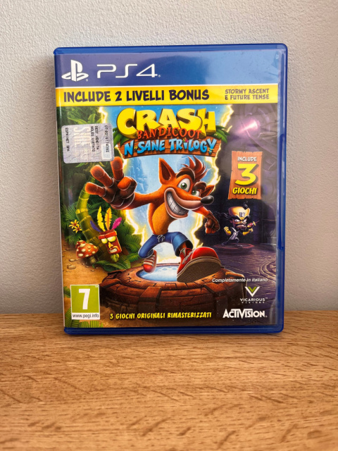 Crash Bandicoot N'Sane Trilogy Playstation 4 PS4 Używana Crash Bandicoot N'Sane Trilogy Playstation 4 PS4 Używana
