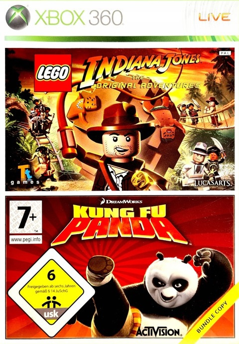 LEGO Indiana Jones: The Original Adventures / Kung Fu Panda Xbox 360 Używana LEGO Indiana Jones: The Original Adventures / Kung Fu Panda Xbox 360 Używana