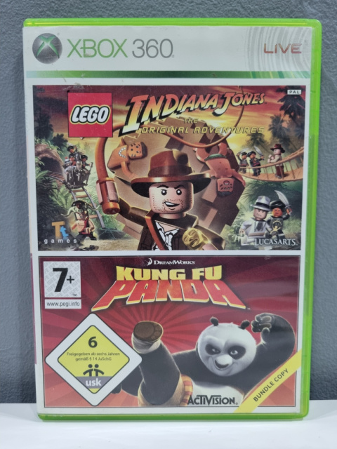LEGO Indiana Jones: The Original Adventures / Kung Fu Panda Xbox 360 Używana LEGO Indiana Jones: The Original Adventures / Kung Fu Panda Xbox 360 Używana