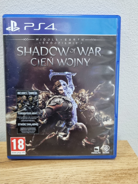 Middle Earth Shadow of War Śródziemie Cień Wojny Playstation 4 PS4 Używana Middle Earth Shadow of War Śródziemie Cień Wojny Playstation 4 PS4 Używana