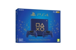 Konsola PlayStation 4 Slim 500 GB Days of Play + 2 Pady DualShock 4 Używana