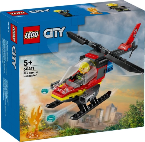 LEGO CITY Strażacki helikopter ratunkowy 60411 LEGO CITY Strażacki helikopter ratunkowy 60411