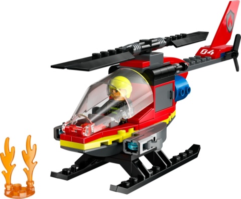 LEGO CITY Strażacki helikopter ratunkowy 60411 LEGO CITY Strażacki helikopter ratunkowy 60411