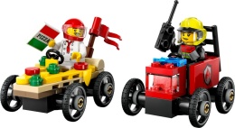 LEGO CITY Zestaw wyścigówek: pizza kontra wóz strażacki 60458