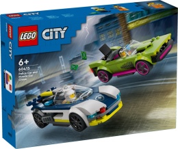 LEGO CITY Pościg radiowozu za muscle carem 60415