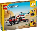 LEGO CREATOR Ciężarówka z platformą i helikopterem 31146