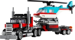 LEGO CREATOR Ciężarówka z platformą i helikopterem 31146