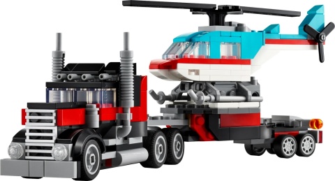 LEGO CREATOR Ciężarówka z platformą i helikopterem 31146 LEGO CREATOR Ciężarówka z platformą i helikopterem 31146