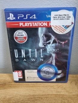 Gra Until Dawn Playstation Hits PS4 Playstation 4 Używana