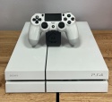 Konsola PlayStation 4 FAT 500 GB Biała + Pad PS4 Dualshock Biały Używana