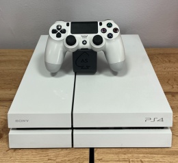Konsola PlayStation 4 FAT 500 GB Biała + Pad PS4 Dualshock Biały Używana